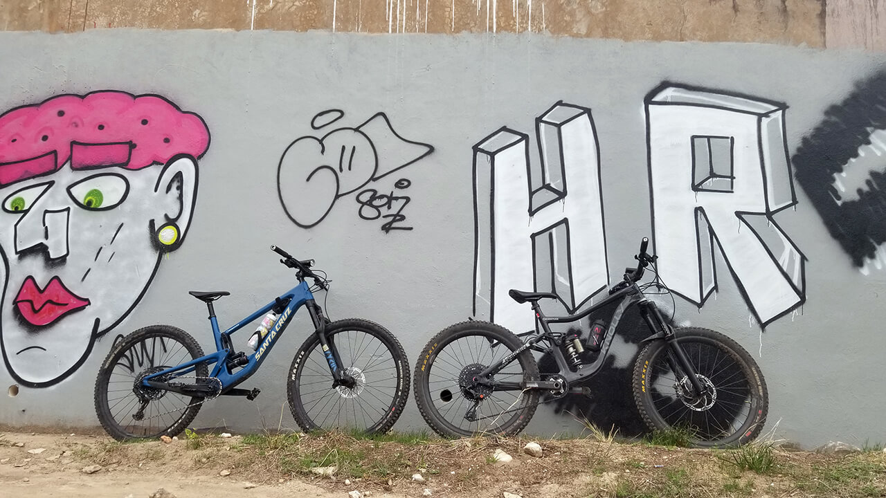 Trail Ride & local graffiti art
